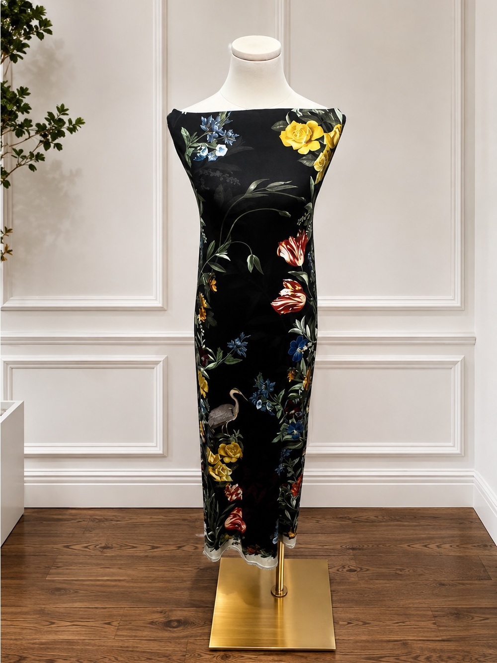 Alice + Olivia Delora Floral Off-Shoulder Maxi Dress - Picture 8 of 8